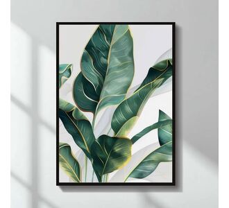 Πίνακας "Botanical Leaves" Megapap ψηφιακής εκτύπωσης 50x70εκ. |  Πίνακες στο espiti