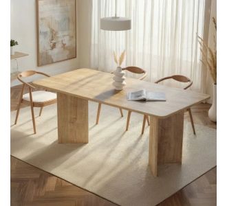 Τραπέζι Linza Megapap χρώμα honey oak 180x90x75εκ. |  Τραπέζια στο espiti