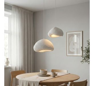 Φωτιστικό οροφής Loval Megapap E27 fiberglass δίφωτο χρώμα λευκό Ø70x115εκ. |  Οροφής στο espiti