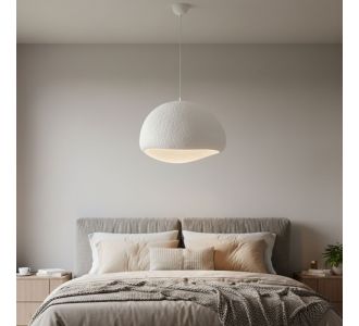 Φωτιστικό οροφής Loval Megapap E27 fiberglass μονόφωτο χρώμα λευκό 50x44x120εκ. |  Οροφής στο espiti