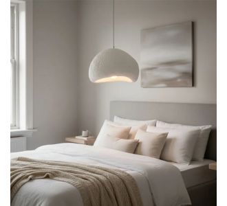 Φωτιστικό οροφής Nua Megapap E27 fiberglass μονόφωτο χρώμα λευκό 40x38x120εκ. |  Οροφής στο espiti