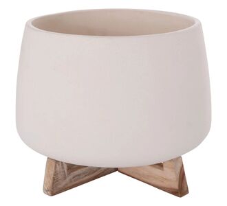 ΓΛΑΣΤΡΑ ΕΣ.ΧΩΡΟΥ FRELLO HM4674.02L ΛΕΥΚΟ FIBER CEMENT--TEAK ΒΑΣΗ 29x29x23,5Υεκ. |  Φυτά συνθετικά - Λουλούδια στο espiti