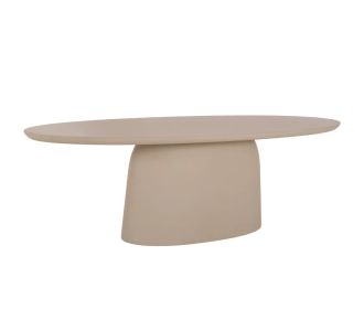 ΤΡΑΠΕΖΙ ΣΑΛΟΝΙΟΥ ΟΒΑΛ BRECCAN HM6594.02 ΜΠΕΖ FIBER CEMENT 130x70x40Υεκ |  Τραπέζια στο espiti