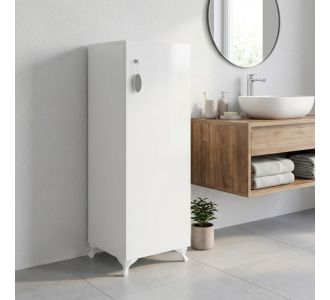 Ντουλάπι με κλειδαριά Zehra Megapap χρώμα λευκό 30x32x108εκ. |  Ντουλάπια στο espiti