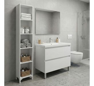 Βιβλιοθήκη - Ραφιέρα Clare Megapap χρώμα λευκό 30x20x168εκ. |  Ντουλάπια στο espiti