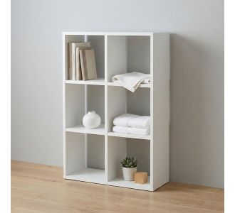 Βιβλιοθήκη Cube Megapap χρώμα λευκό 60x20x90εκ. |  Βιβλιοθήκες στο espiti