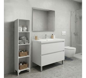 Βιβλιοθήκη - Ραφιέρα Clare Megapap χρώμα λευκό 30x20x128εκ. |  Ντουλάπια στο espiti