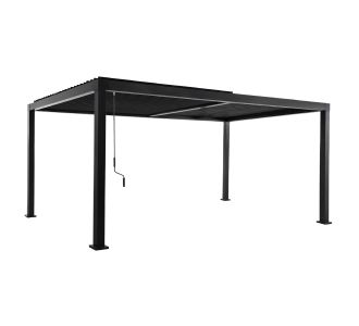 ΠΕΡΓΚΟΛΑ-ΚΙΟΣΚΙ ΜΕ ΚΙΝΟΥΜΕΝΕΣ ΠΕΡΣΙΔΕΣ FRANIO HM6610.01 ΑΛΟΥΜΙΝΙΟ ΜΑΥΡΟ 300x400x240Υεκ |  Κιόσκια στο espiti