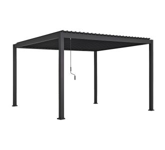 ΠΕΡΓΚΟΛΑ-ΚΙΟΣΚΙ ΜΕ ΜΕΤΑΛ. ΠΕΡΣΙΔΕΣ DOMECIL HM6612.01 ΑΛΟΥΜΙΝΙΟ ΜΑΥΡΟ 300x400x240Υεκ |  Κιόσκια στο espiti