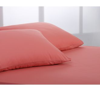 Βαμβακερό σετ μαξιλαροθήκες essentials (52cm x 72cm ) coral almond 5206978123597 SilkFashion |  Μαξιλαροθήκες Απλές στο espiti