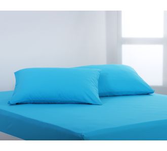 Βαμβακερό σετ μαξιλαροθήκες essentials (52cm x 72cm ) river blue 5206978123634 SilkFashion |  Μαξιλαροθήκες Απλές στο espiti