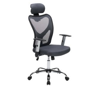 ΚΑΡΕΚΛΑ ΓΡΑΦΕΙΟΥ CUORE HM1207.02 ΜΑΥΡΟΣ ΣΚΕΛΕΤΟΣ-ΓΚΡΙ MESH 63x61x125Υεκ |  Καρέκλες γραφείου στο espiti