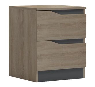 Κομοδίνο Verena pakoworld sonoma-ανθρακί 40x40x50εκ |  Κομοδίνα στο espiti