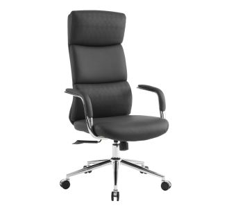 ΚΑΡΕΚΛΑ ΓΡΑΦΕΙΟΥ MEITE HM18353.01 ΜΑΥΡΟ PU ΔΕΡΜΑ--ΒΑΣΗ ΧΡΩΜΙΟΥ 66x71x127Υεκ |  Καρέκλες γραφείου στο espiti