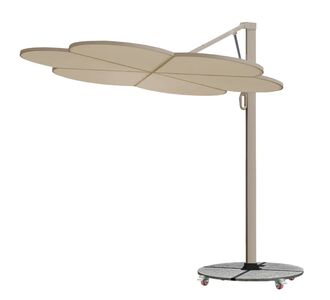 ΟΜΠΡΕΛΑ ΜΕ ΒΑΣΗ ΣΕΙΡΑ CANNOPY (flower) HM21286.01 ΑΛΟΥΜΙΝΙΟ-ΓΡΑΝΙΤΗΣ-ΜΟΛΥΒΙ ΧΡΩΜΑ 2,38x2,2μ |  Ομπρέλες κήπου στο espiti