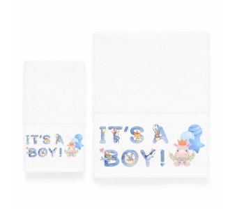 Παιδικές Πετσέτες (σετ 2 τεμ) It's a Boy Astron Italy |  Πετσέτες παιδικές στο espiti