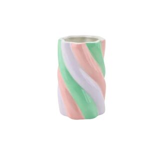 Beauty Home Βάζο “Marshmellow” – Ροζ/Μέντα/Λιλά – 10x10x15cm       |  Βάζα στο espiti