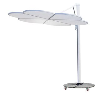 ΟΜΠΡΕΛΑ ΜΕ ΒΑΣΗ ΣΕΙΡΑ CANNOPY (flower) HM21286.02 ΑΛΟΥΜΙΝΙΟ-ΓΡΑΝΙΤΗΣ-ΛΕΥΚΟ 2,38x2,2μ |  Ομπρέλες κήπου στο espiti