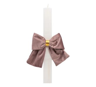 Beauty Home ΛΑΜΠΑΔΑ ΛΕΥΚΗ 33cm ΒΕΛΟΥΔΙΝΟΣ ΦΙΟΓΚΟΣ ΣΑΠΙΟ ΜΗΛΟ       |  Διακοσμητκά στο espiti