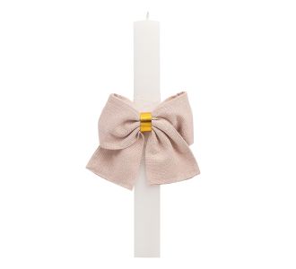 Beauty Home ΛΑΜΠΑΔΑ ΛΕΥΚΗ 33cm ΦΙΟΓΚΟΣ ΡΟΖ ΧΡΥΣΟ LUREX       |  Διακοσμητκά στο espiti