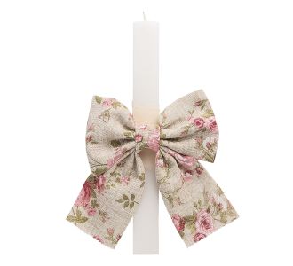 Beauty Home ΛΑΜΠΑΔΑ ΛΕΥΚΗ 33cm ΦΙΟΓΚΟΣ FLORAL VINTAGE       |  Διακοσμητκά στο espiti