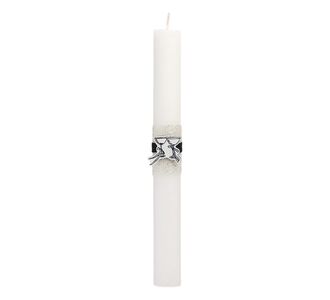 Beauty Home ΛΑΜΠΑΔΑ ΛΕΥΚΗ 25cm ΞΥΛΙΝΟ ΣΤΟΙΧΕΙΟ ΠΟΤΗΡΙΑ       |  Διακοσμητκά στο espiti