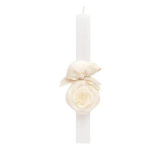 Beauty Home ΛΑΜΠΑΔΑ ΛΕΥΚΗ 33cm ΤΡΙΑΝΤΑΦΥΛΛΟ       |  Διακοσμητκά στο espiti