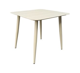 Τραπέζι Vista pakoworld αλουμίνιο σε σαμπανί απόχρωση 80x80x72εκ |  Τραπέζια κήπου στο espiti