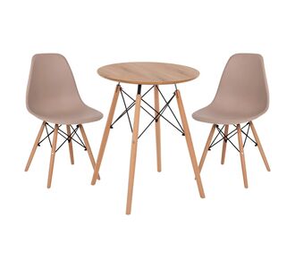 ΣΕΤ ΤΡΑΠΕΖΑΡΙΑΣ 3ΤΜΧ TWIST HM21370 ΣΤΡΟΓΓΥΛΟ ΤΡΑΠΕΖΙ Φ60 & 2 ΚΑΡΕΚΛΕΣ ΣΕ ΚΑΠΟΥΤΣΙΝΟ |  Σετ τραπεζαρίες στο espiti