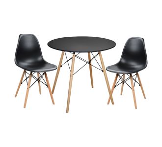 ΣΕΤ ΤΡΑΠΕΖΑΡΙΑΣ 3ΤΜΧ TWIST HM21373 ΣΤΡΟΓΓΥΛΟ ΤΡΑΠΕΖΙ Φ80 & 2 ΚΑΡΕΚΛΕΣ ΣΕ ΜΑΥΡΟ |  Σετ τραπεζαρίες στο espiti