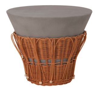 ΤΡΑΠΕΖΙ ΒΟΗΘΗΤΙΚΟ PERRAL HM18164.03S FIBER CEMENT ΓΚΡΙ-ΦΥΣΙΚΟ RATTAN--Φ42x36Υεκ |  Τραπέζια στο espiti