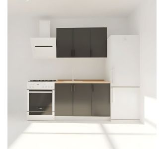 Κουζίνα Modest Σετ 4 Κουτιών Ανθρακί Άνω Κουτιά 120cm Κάτω 120cm AlphaB2B |  Σετ Κουζίνες στο espiti