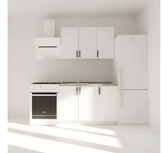 Κουζίνα Modest Σετ 4 Κουτιών Λευκή Άνω Κουτιά 120cm Κάτω 120cm AlphaB2B |  Σετ Κουζίνες στο espiti