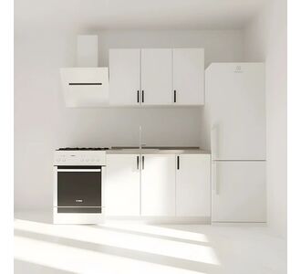 Κουζίνα Modest Σετ 4 Κουτιών Λευκή Άνω Κουτιά 120cm Κάτω 120cm AlphaB2B |  Σετ Κουζίνες στο espiti