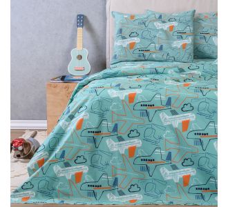 ΣΕΤ ΣΕΝΤΟΝΙΑ ΜΟΝΑ PLANEUR KIDS LINE (170X270) ΣΕΤ ΜΟΝΟ 170Χ270 MELINEN |  Σεντόνια Παιδικά στο espiti