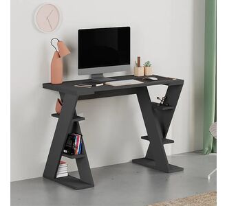 Γραφείο εργασίας Papillon Megapap χρώμα ανθρακί 106x50x75εκ |  Γραφεία στο espiti