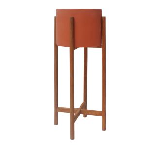 ΓΛΑΣΤΡΑ ΕΣΩΤ.ΧΩΡΟΥ RENTIL HM4684.08S FIBER CEMENT ΧΡΩΜΑ ΤΕΡΑΚΟΤΑ--ΒΑΣΗ TEAK Φ25x55Υ |  Λουλούδια στο espiti