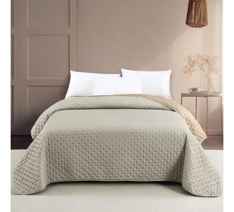 ΚΟΥΒΕΡΛΙ ΥΠΕΡΔΙΠΛΟ RENZO GREY/BEIGE (220Χ240) ΥΠΕΡΔΙΠΛΟ 220Χ240 MELINEN |  Κουβερλί Υπέρδιπλα στο espiti