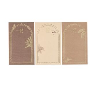Beauty Home 9 Κάρτες χάρτινες menu με θέμα “Ανατολής” – Καφέ , κρεμ και μπεζ 17 x 10 cm       |  Διακοσμητκά στο espiti