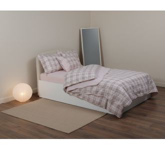 Μονό βαμβακερό κουβερλί (160cm x 220cm) καρρώ ρόζ 5206978077005 SilkFashion |  Κουβερλί Υπέρδιπλα στο espiti