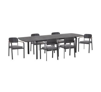 ΣΕΤ ΤΡΑΠΕΖΑΡΙΑΣ ΕΞ.ΧΩΡΟΥ 6 ΘΕΣΕΩΝ ELARA HM10726.01 ΓΚΡΙ ΑΛΟΥΜΙΝΙΟ-ΕΠΕΚΤΕΙΝΟΜΕΝΟ ΤΡΑΠΕΖΙ |  Σετ τραπεζαρία κήπου στο espiti