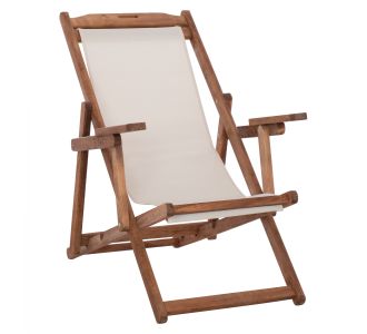 ΣΕΖΛΟΝΓΚ ΛΗΜΝΟΣ ΜΕ ΜΠΡΑΤΣΑ ΕΜΠ/ΣΜΟΣ ΚΑΡΥΔΙ ΜΕ PVC 2Χ1 ΕΚΡΟΥ HM11433.01 62,5x97x105εκ. |  Ξαπλώστρες - Καρέκλες Παραλίας στο espiti