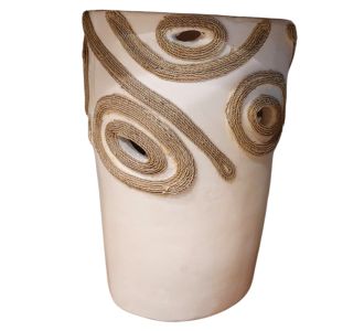 ΕΠΙΤΡΑΠΕΖΙΟ ΔΙΑΚΟΣΜΗΤΙΚΟ ΒΑΖΟ DEAN HM4677.02L ΤΕΡΑΚΟΤΑ ΣΕ ΚΡΕΜ--Φ24x35Υεκ. |  Επιπλα στο espiti