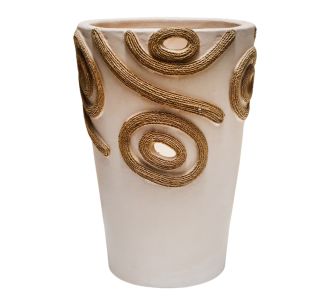 ΕΠΙΤΡΑΠΕΖΙΟ ΔΙΑΚΟΣΜΗΤΙΚΟ ΒΑΖΟ DEAN HM4677.02S ΤΕΡΑΚΟΤΑ ΣΕ ΚΡΕΜ--Φ19x25Υεκ. |  Επιπλα στο espiti