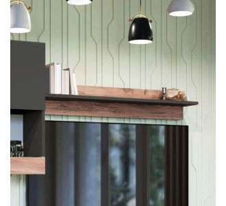 Κρεμαστό Ράφι Morocco Ανθρακί-Χρυσό Δρυς 120x20x20cm AlphaB2B |  Ραφιέρες τοίχου στο espiti