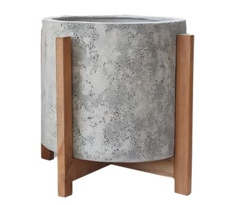 ΓΛΑΣΤΡΑ ΕΣΩΤ.ΧΩΡΟΥ HOFF HM4682.03M FIBER CEMENT ΓΚΡΙ-TEAK ΒΑΣΗ Φ39x40Υεκ |  Φυτά συνθετικά - Λουλούδια στο espiti