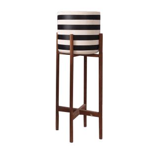 ΓΛΑΣΤΡΑ-ΚΑΣΠΟ ΕΣΩΤ.ΧΩΡΟΥ RENTIL HM4683L FIBER CEMENT ΛΕΥΚΟ/ΜΑΥΡΟ--ΒΑΣΗ TEAK Φ25x65Υεκ |  Λουλούδια στο espiti