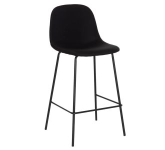 ΣΚΑΜΠΟ ΜΠΑΡ VINCENT HM9298.24 ΜΕΣΑΙΟΥ ΥΨΟΥΣ-ΜΑΥΡΟ ΥΦΑΣΜΑ-ΜΕΤΑΛΛΙΚΑ ΠΟΔΙΑ 43x50x92,5Υεκ |  Σκαμπώ μπαρ στο espiti