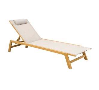 ΞΑΠΛΩΣΤΡΑ ΑΛΟΥΜΙΝΙΟΥ ΜΕ ΜΑΞΙΛΑΡΙ RABIA HM5982.05 HEAT TRANSFER & ΛΕΥΚΟ 191,5x60x31Υ |  Ξαπλώστρες - Καρέκλες Παραλίας στο espiti