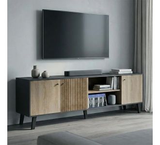 Έπιπλο τηλεόρασης Tuscany pakoworld sonoma-ανθρακί 180x41x51εκ |  Έπιπλα τηλεόρασης στο espiti